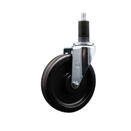 Service Caster 6'' Phenolic Wheel Swivel 1-1/4'' Expanding Stem Caster SCC-EX20S615-PHS-114